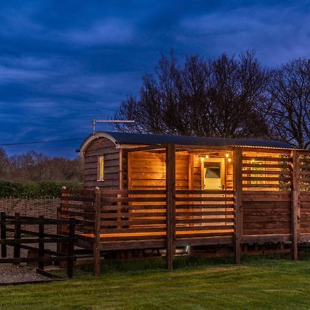 Hillside View Shepherds Hut - Ockeridge Rural Retreats Little Witley المظهر الخارجي الصورة